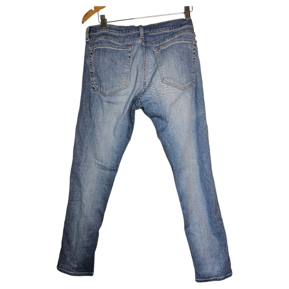 Rag & Bone Medium Blue Brigade Distressed Boyfriend Skinny Jeans size 30 - Picture 2 of 6